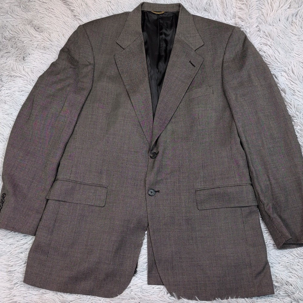 Vintage Staffordโ Jacket Mens 44 Wool Suit Sport Coat Button Up Preppy Pockets
